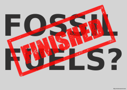 Fossil Fuels Finished